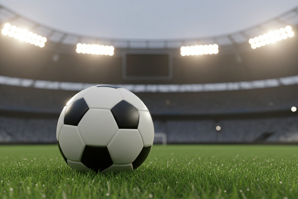 Fußballtaktik und Quotenvergleich auf einem Laptop