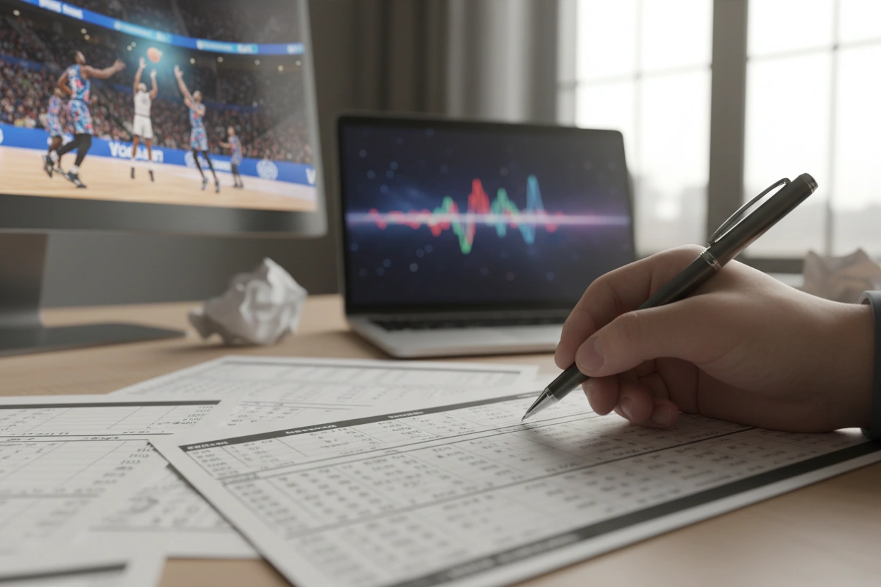 Sportanalyse-Dashboard mit Leistungsdiagrammen