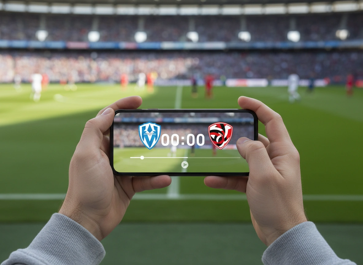 Mobile Ansicht mit statistischen Teamvergleichen und Spieltagsprognosen auf dem Smartphone.